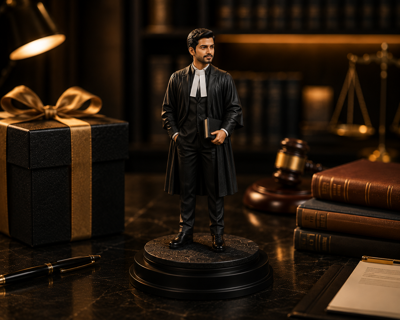 Personalized Lawyer miniature statue