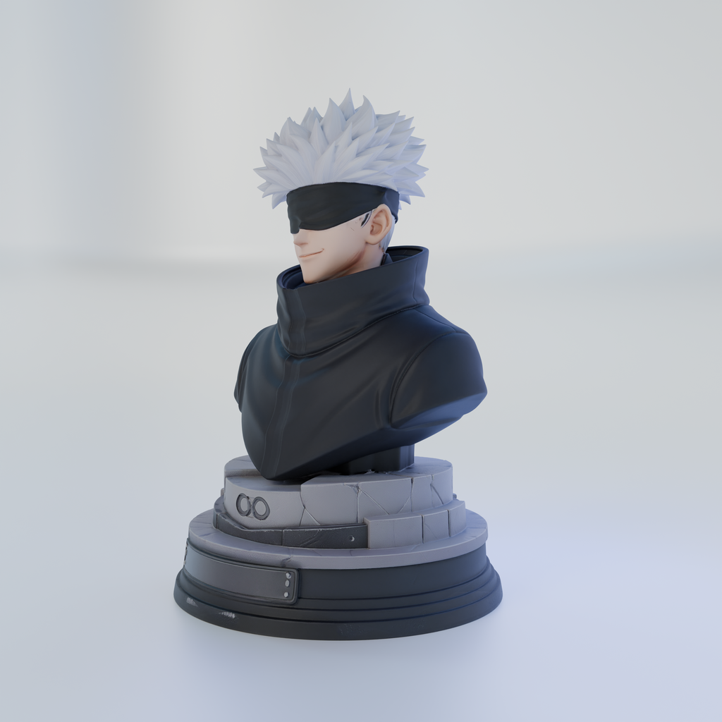 Gojo Bust-Style Anime Miniature