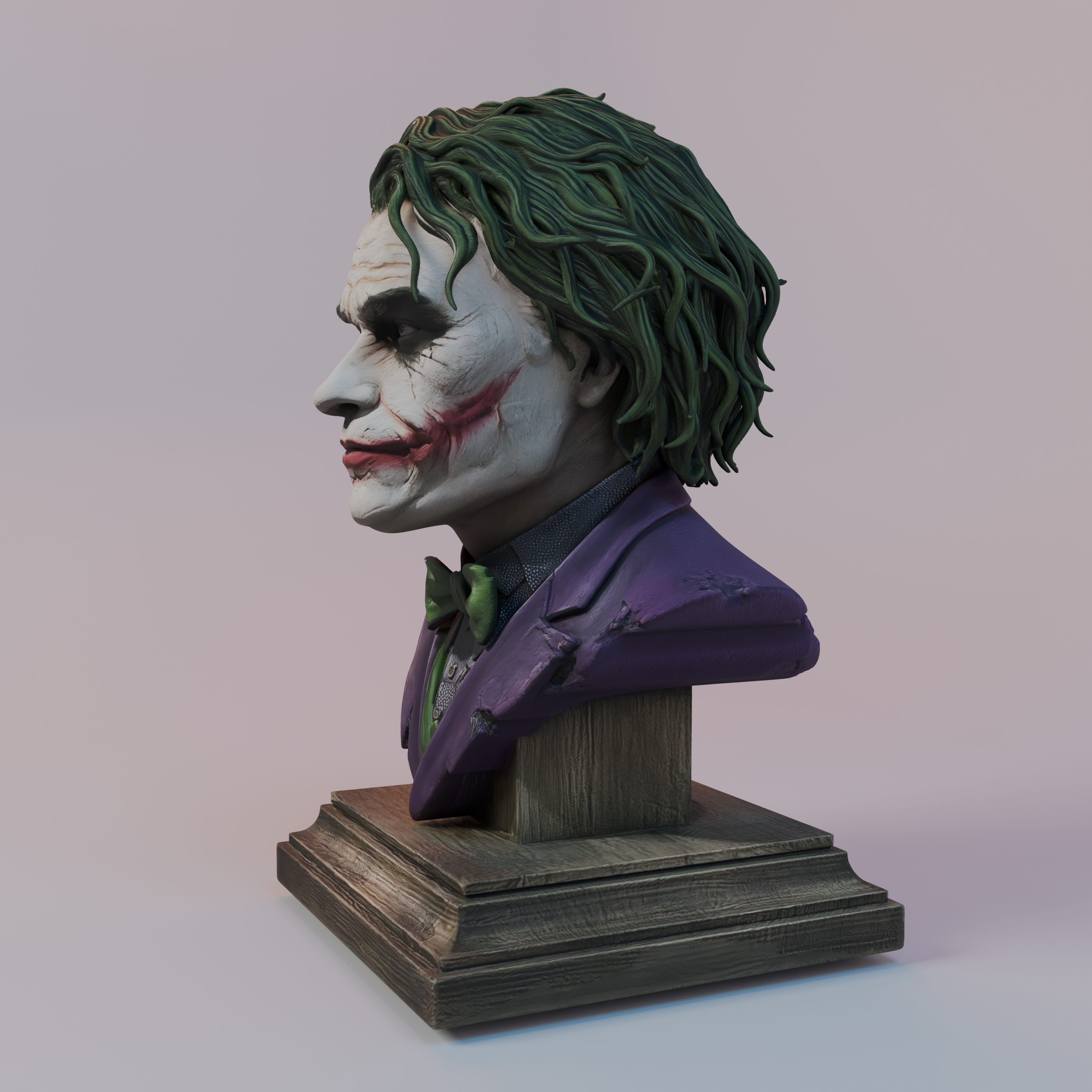 Custom Joker-Style Miniature Statue