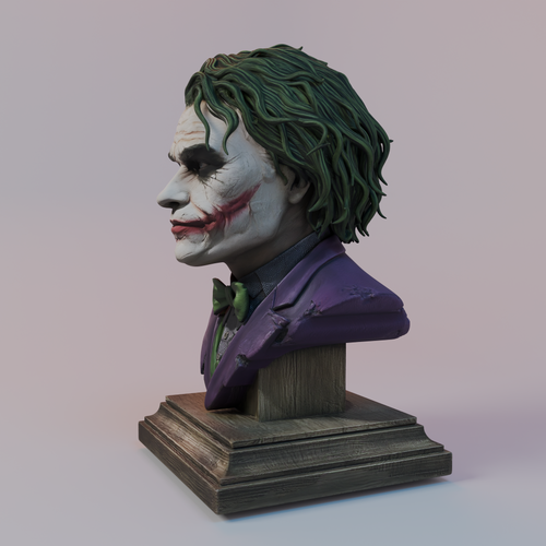 Custom Joker-Style Miniature Statue