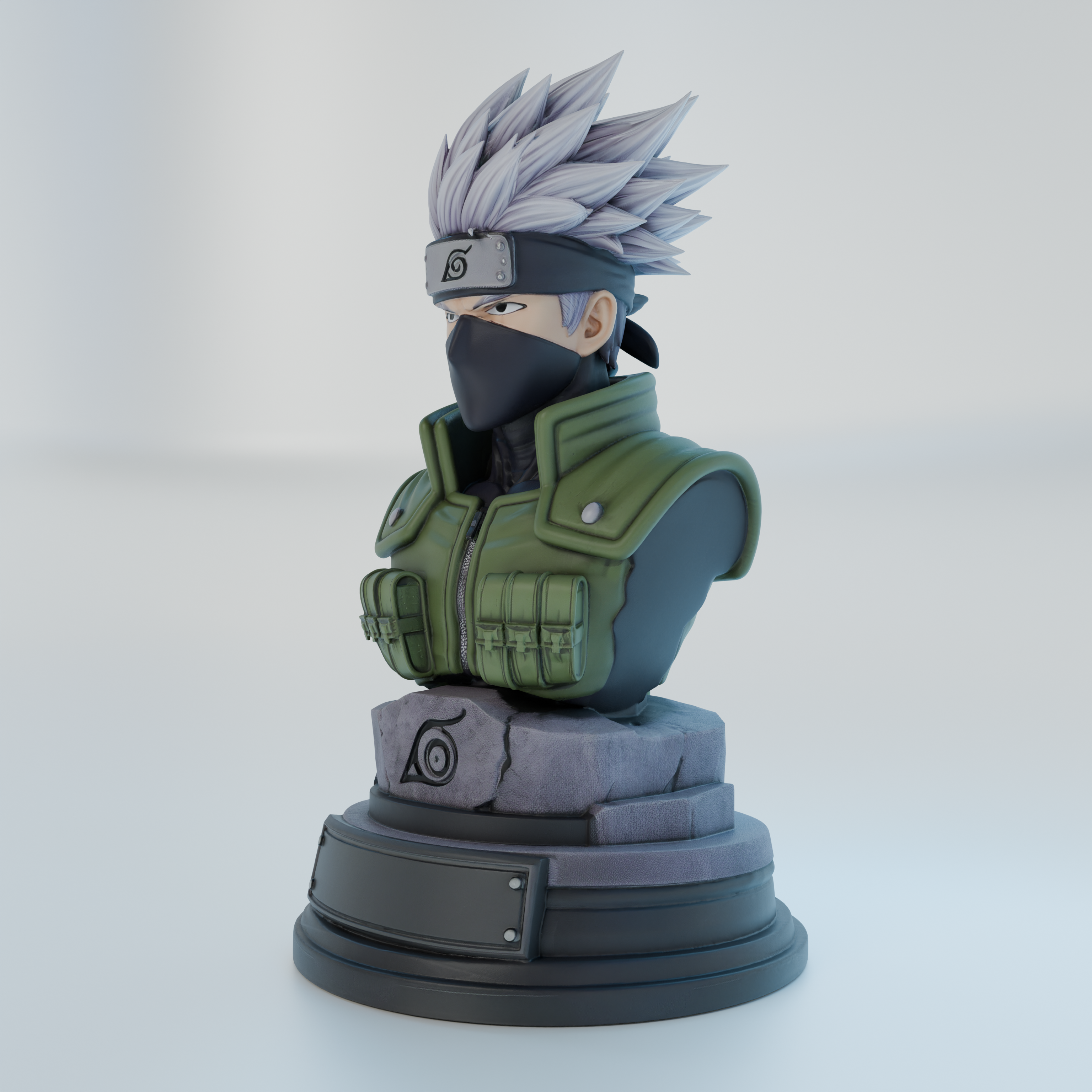 Kakashi Bust-Style Anime Miniature
