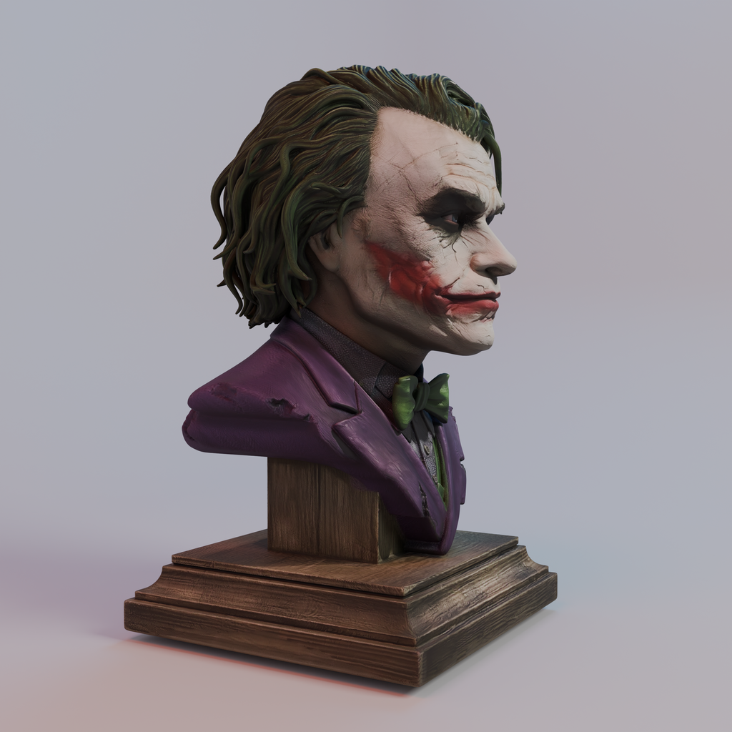 Custom Joker-Style Miniature Statue