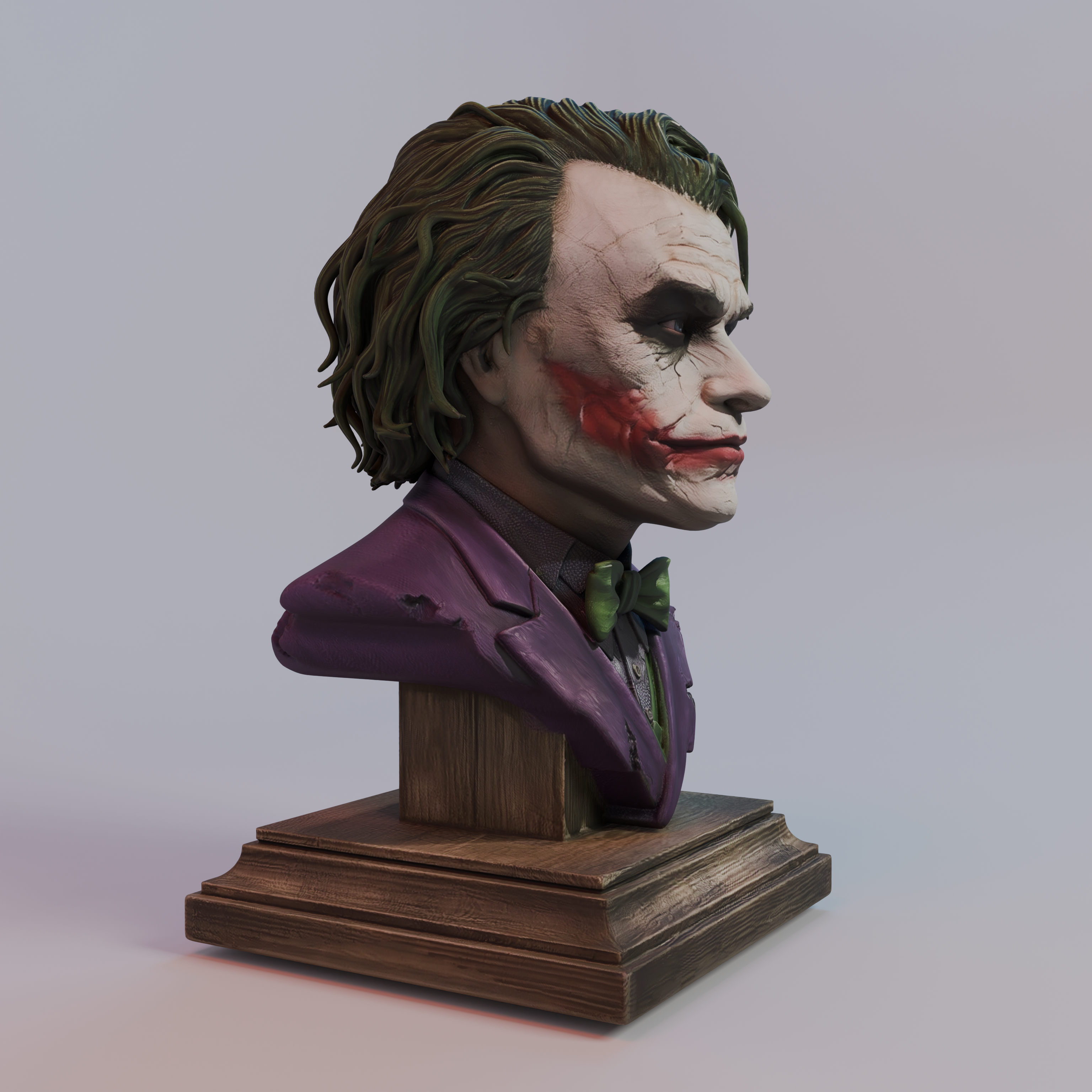 Custom Joker-Style Miniature Statue