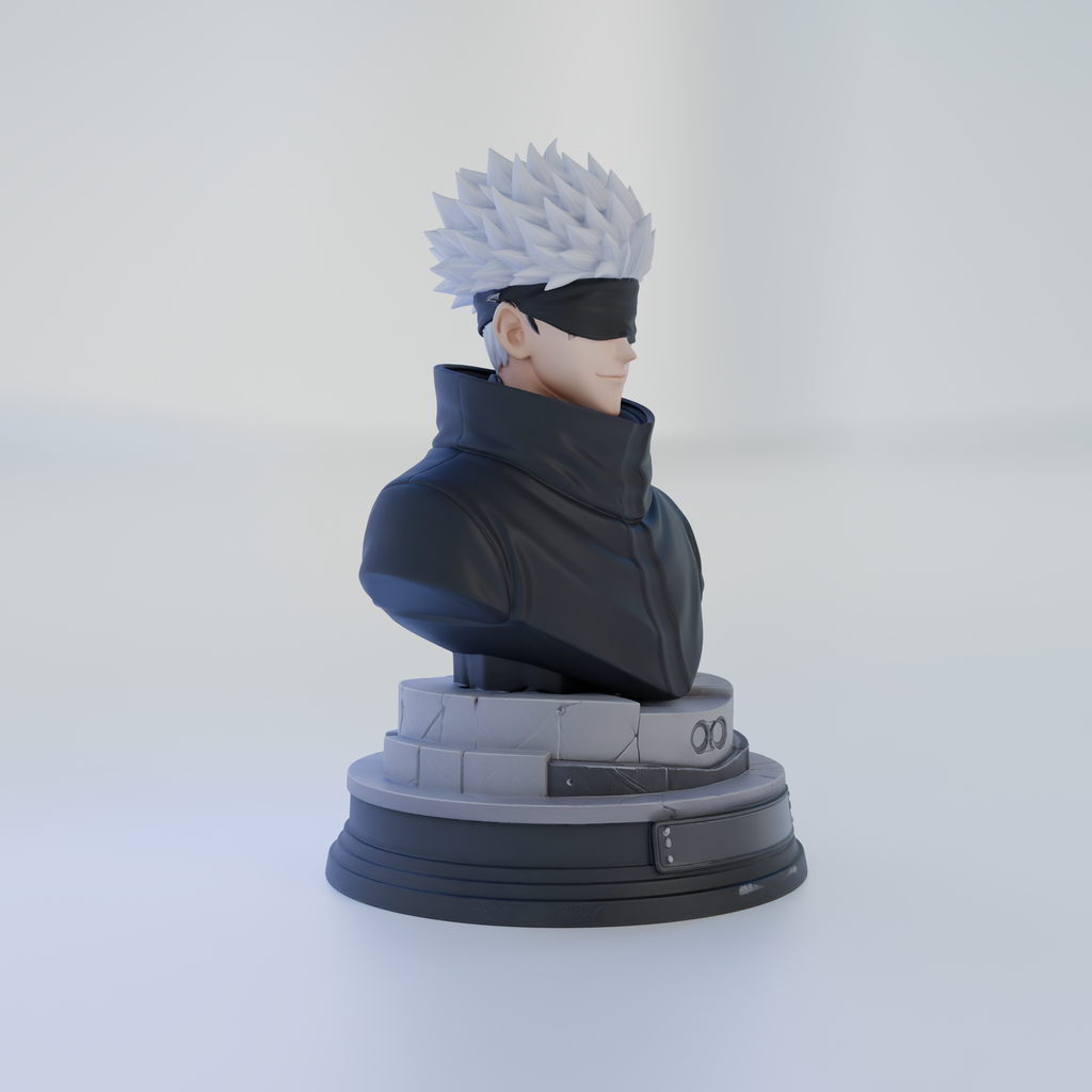 Gojo Bust-Style Anime Miniature