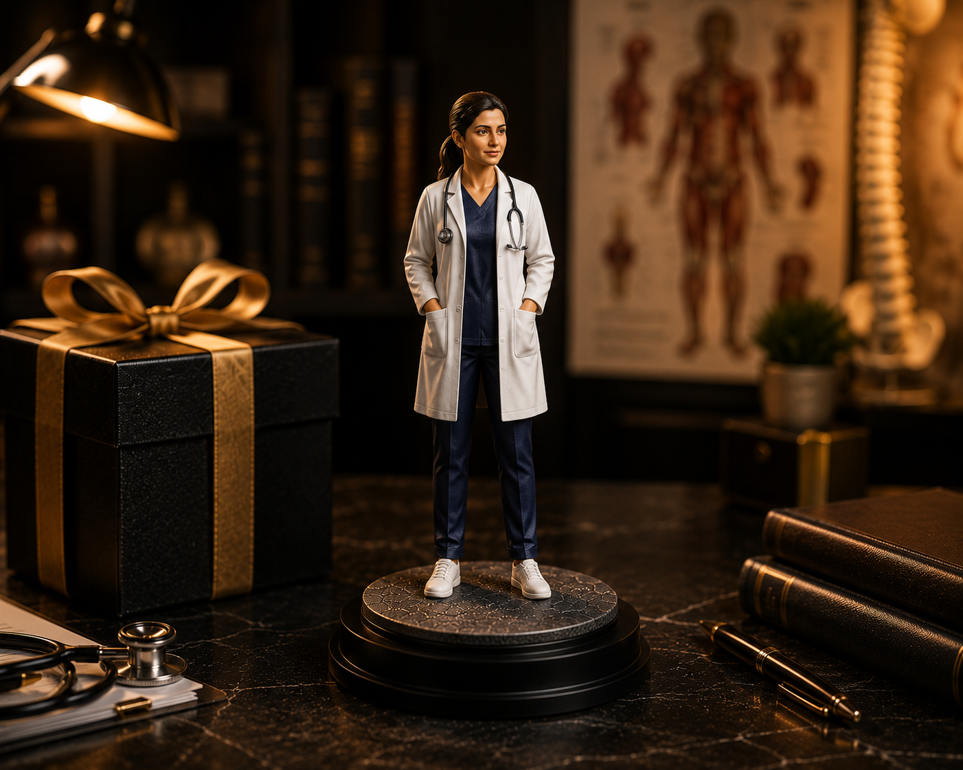 Personalized Doctor miniature statue
