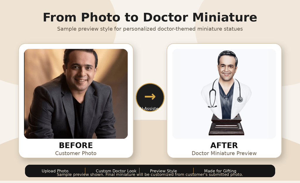 Personalized Doctor Miniature Statue