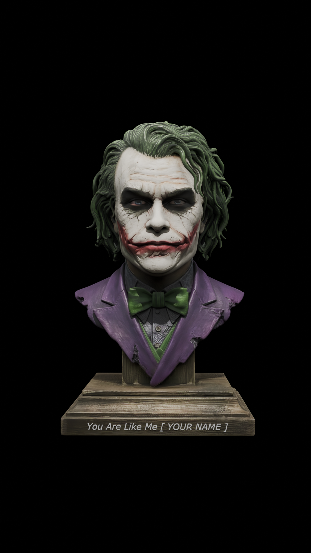 Custom Joker Style Miniature Statue