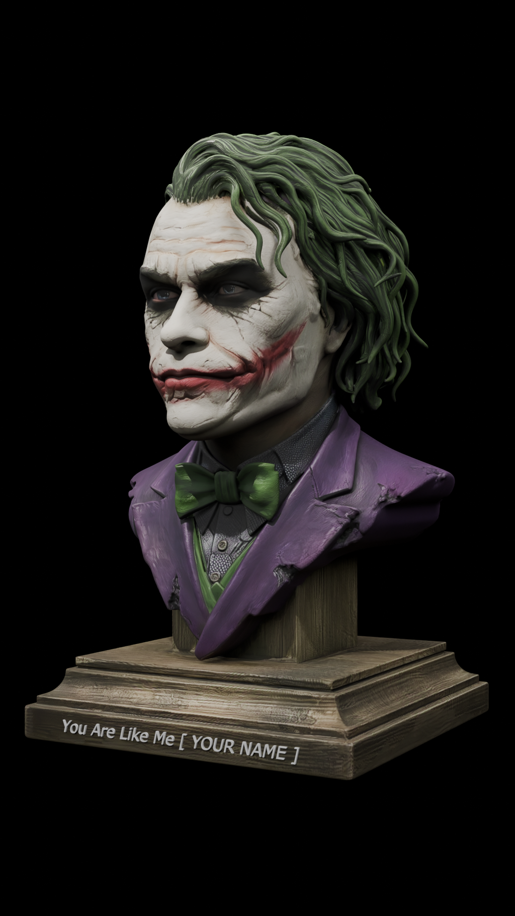 Custom Joker Style Miniature Statue