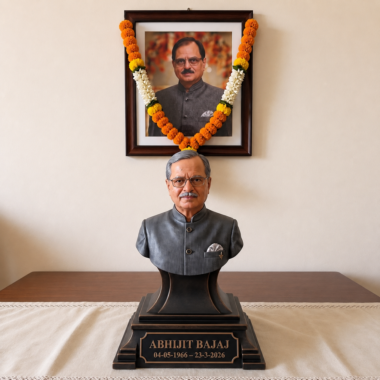 Personalized Memorial Bust-Style Same Outfit Miniature
