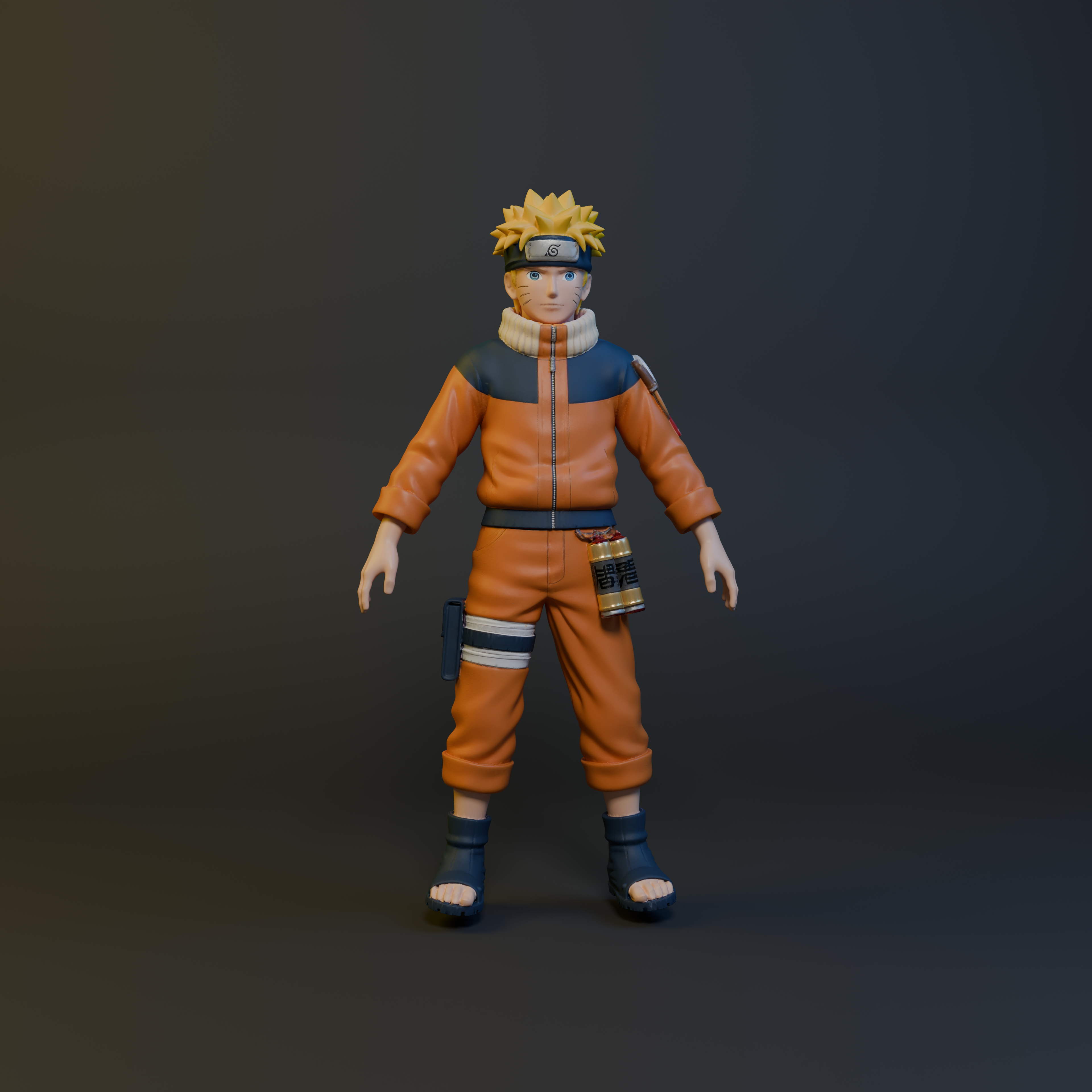 Naruto Uzumaki Miniature – Simple 3D Printed Anime Collectible