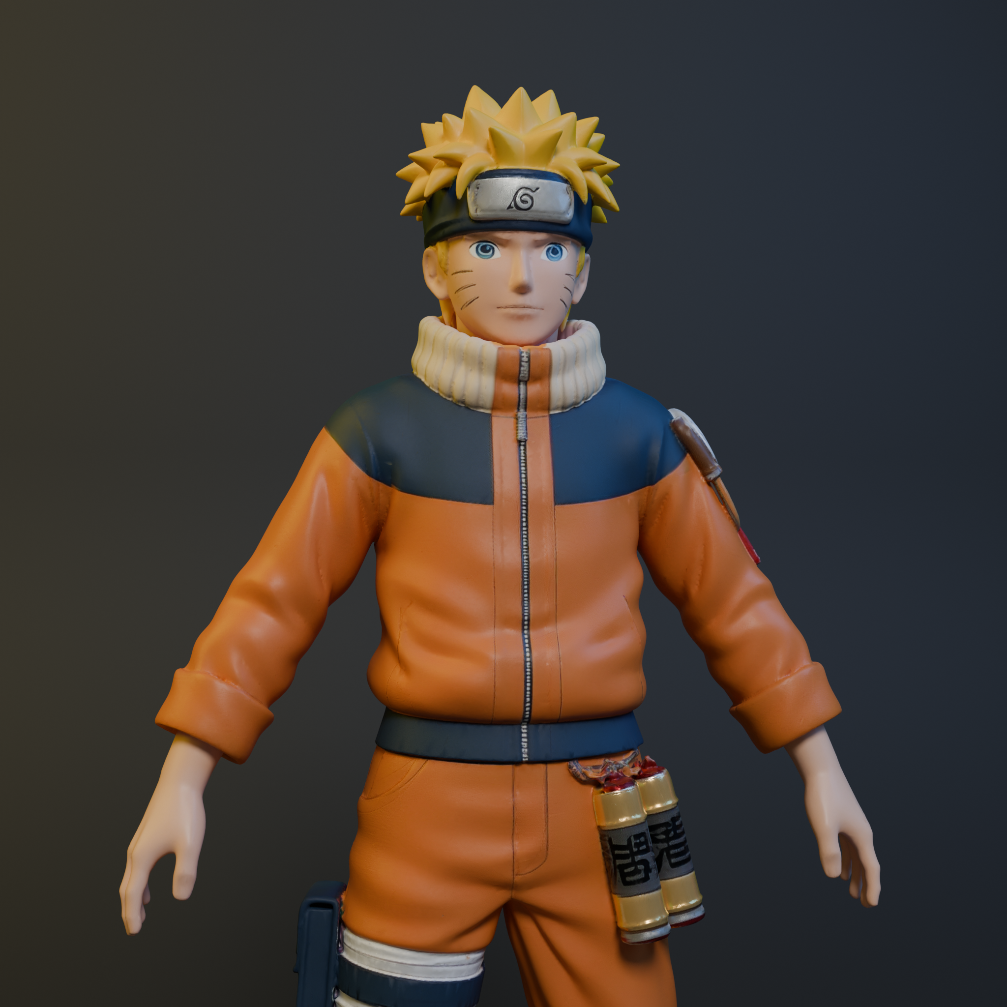 Naruto Uzumaki Miniature – Simple 3D Printed Anime Collectible