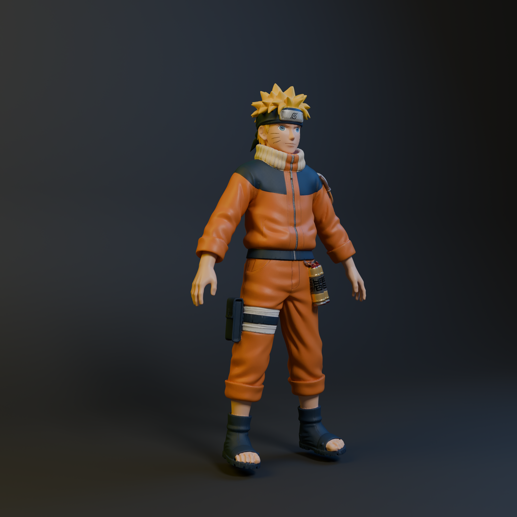 Naruto Uzumaki Miniature – Simple 3D Printed Anime Collectible