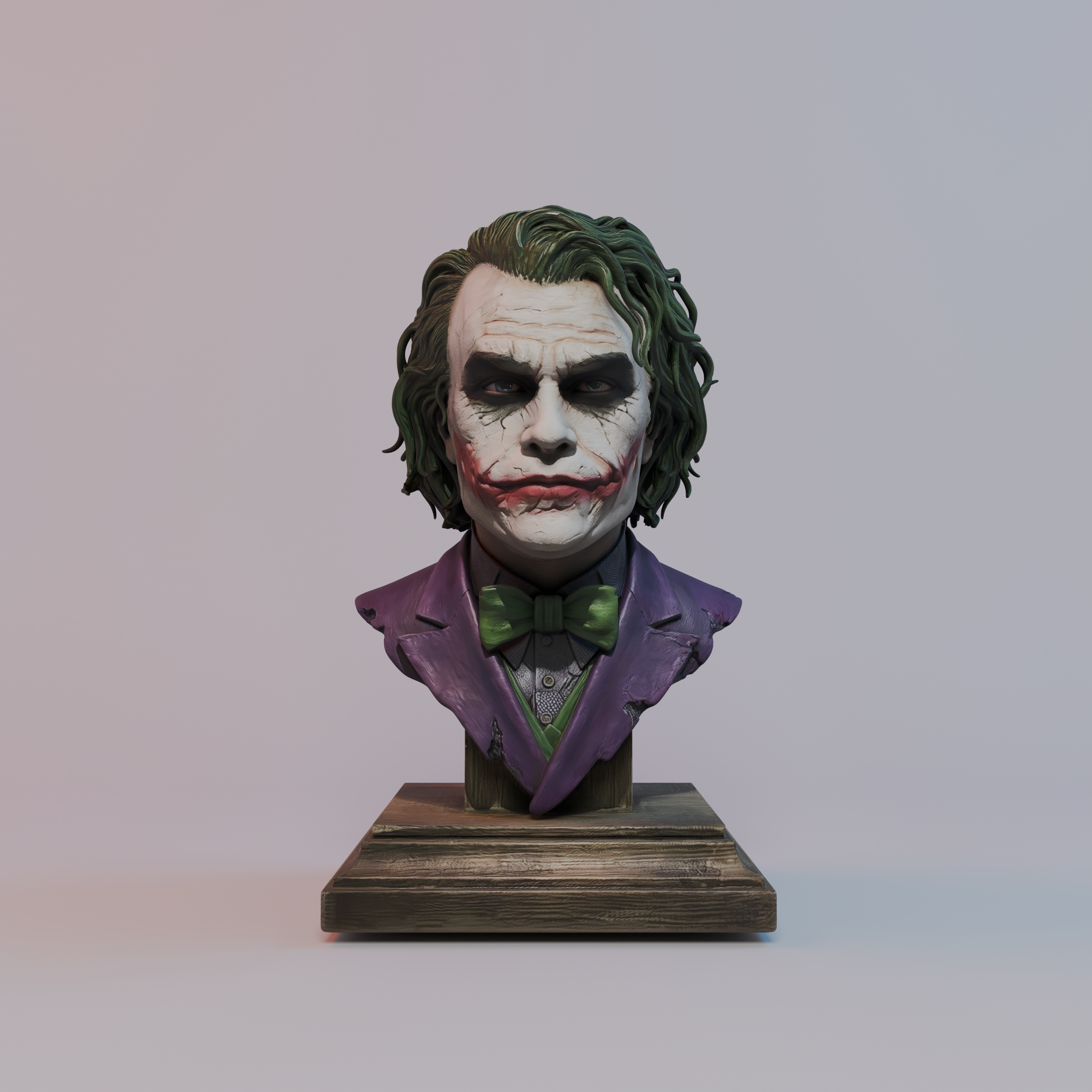 Custom Joker-Style Miniature Statue