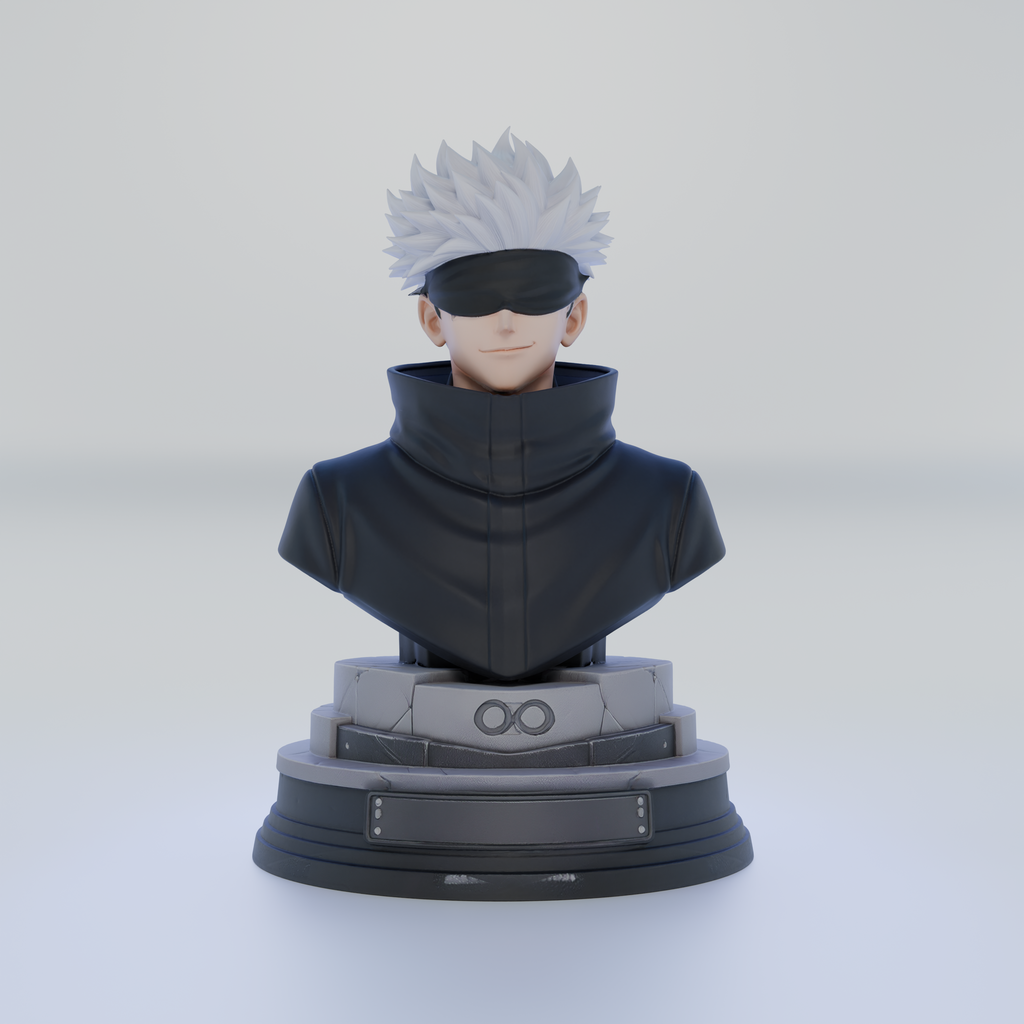 Gojo Bust-Style Anime Miniature